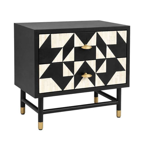 Huxton 60x53cm Bedside Table