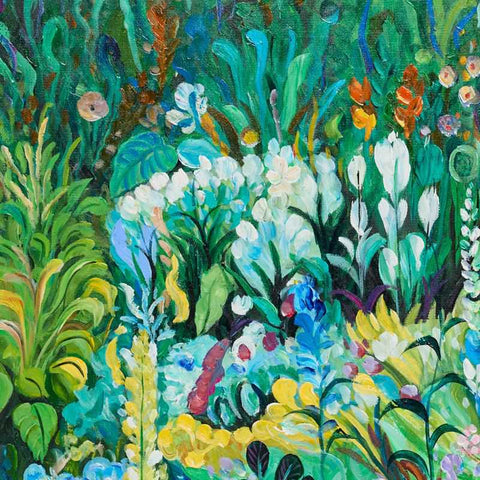 Le Fluers 100x100cm Oil On Canvas Painting - Canvas Paintings, Oils, Prints, Wall Art - Eleganté
