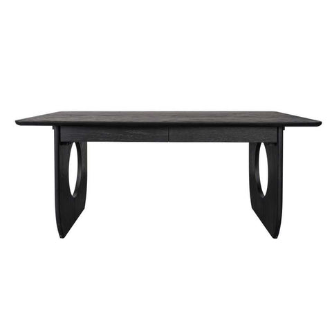 Harrington 170cm Oak Desk - Black