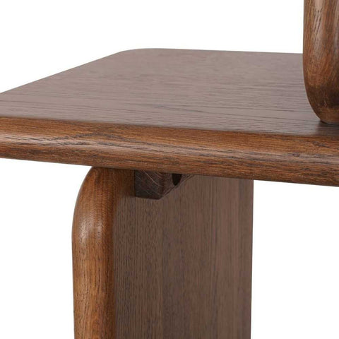 Tudor 140x160cm Oak Shelving Unit - 4 Tier Walnut