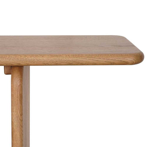 Tudor 160x100cm Oak Shelving Unit - 2 Tier Natural