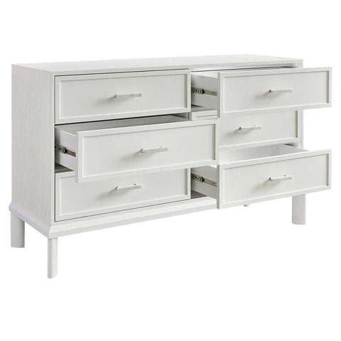 Jill 150cm 6 Drawer Chest - White