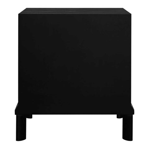 Jill 60x65cm Bedside Table - Black