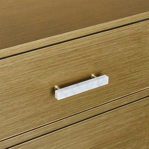 Jill 60x65cm Bedside Table - Antique Gold