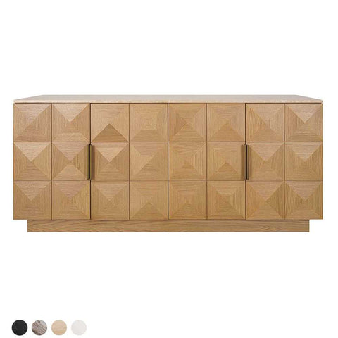 Benedict 170cm Natural Oak Buffet - Travertine