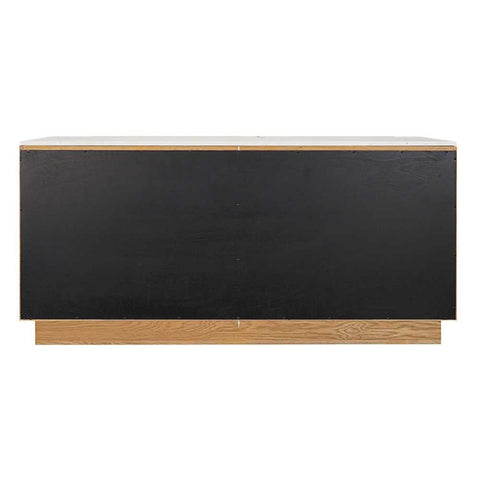Benedict 170cm Natural Oak Buffet - White Marble