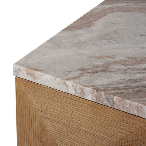 Benedict 170cm Walnut Buffet - River Brown Marble