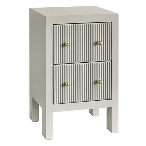Ariana 40x65cm Bedside Table - Grey