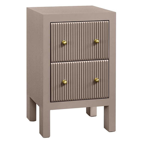 Ariana 40x65cm Bedside Table - Taupe