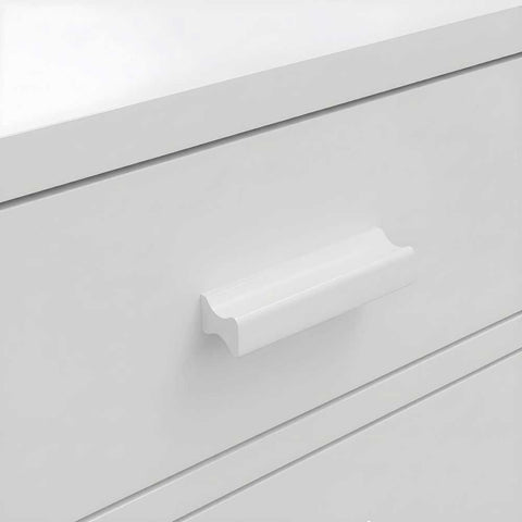 Nessa 45x60cm 2 Drawer Bedside Table - All White