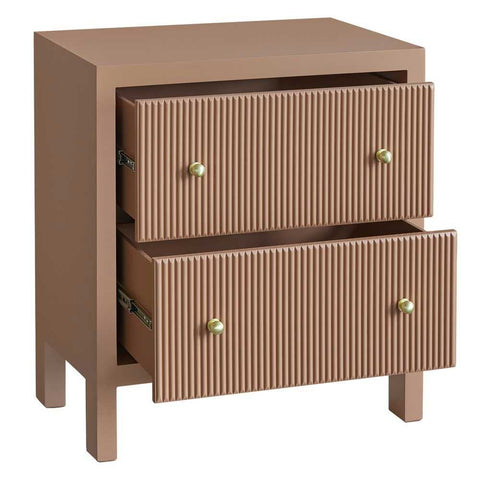 Ariana 67x76cm Bedside Table - Mocha Mousse