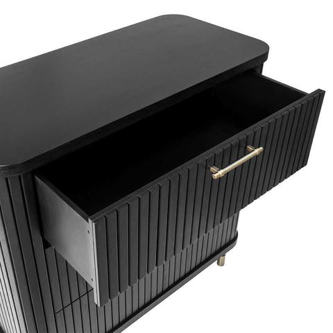 Sophia 96cm 3 Drawer Chest - Black