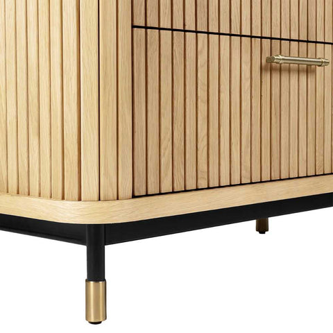 Sophia 96cm Oak 3 Drawer Chest - Natural