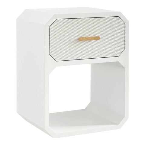 Anderson 50x65cm Bedside Table - White