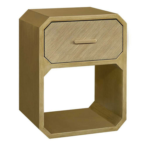 Anderson 50x65cm Bedside Table - Antique Gold