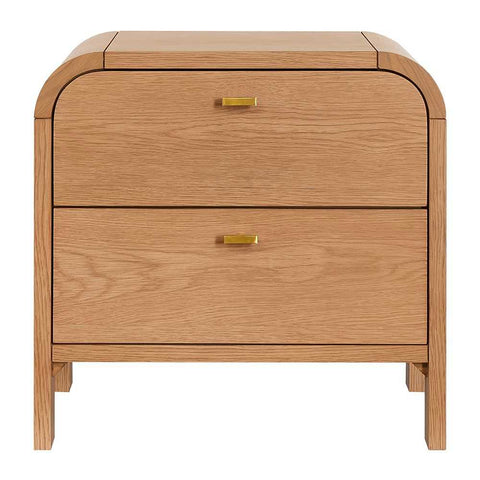 Chisholm 60x60cm Bedside Table - Natural Oak