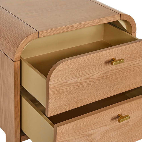 Chisholm 60x60cm Bedside Table - Natural Oak