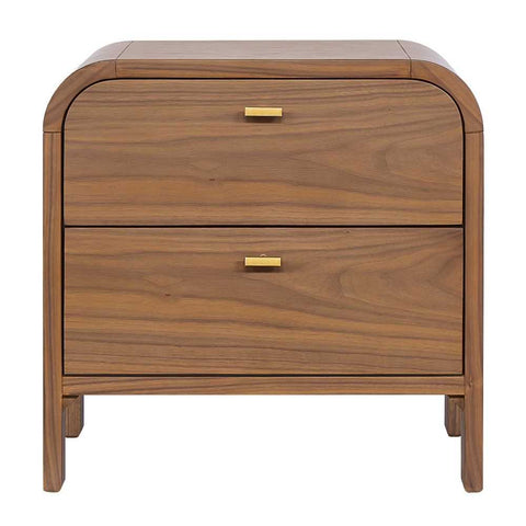 Chisholm 60x60cm Bedside Table - Walnut