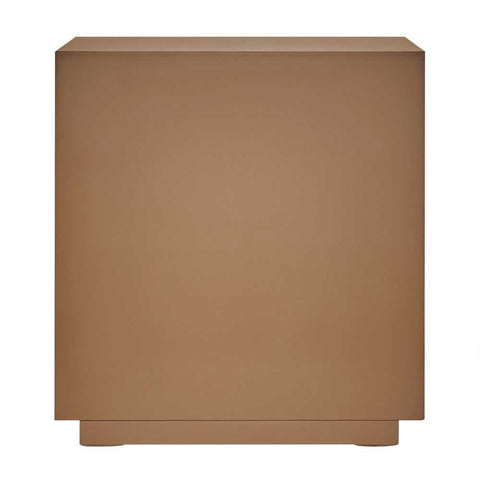 Balmain 60x65cm Tall Bedside Table - Walnut