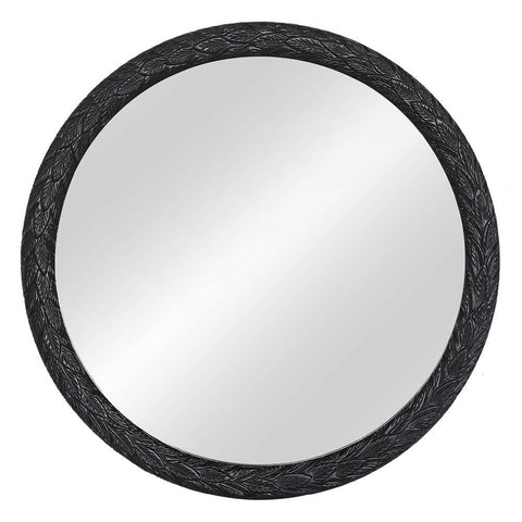 Icarus 91x91cm Wall Mirror - Black