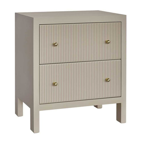 Ariana 67x76cm Bedside Table - Beige