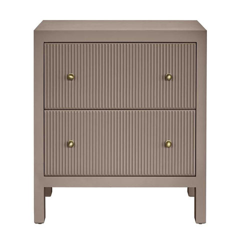 Ariana 67x76cm Bedside Table - Taupe