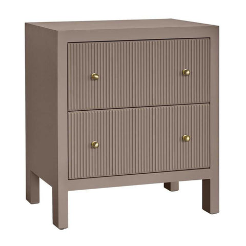 Ariana 67x76cm Bedside Table - Taupe