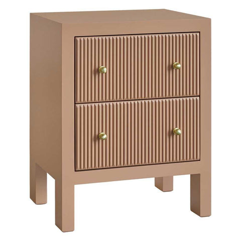 Ariana 50x65cm Bedside Table - Mocha Mousse
