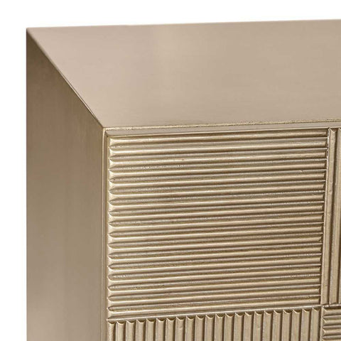 Alton 65x65cm Bedside Table - Antique Gold