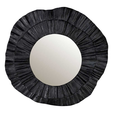 Corfu 108x102cm Wall Mirror - Black