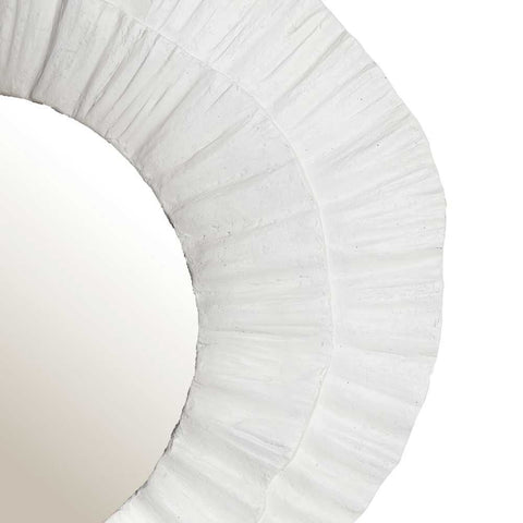 Corfu 108x102cm Wall Mirror - White