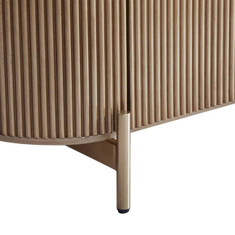 Demarco 76x60cm Bedside Table - Antique Gold