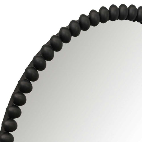 Esme 105x105cm Round Wall Mirror - Black