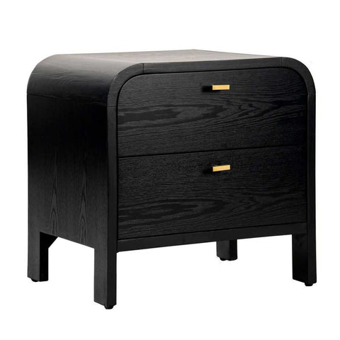 Chisholm 60x60cm Bedside Table - Black