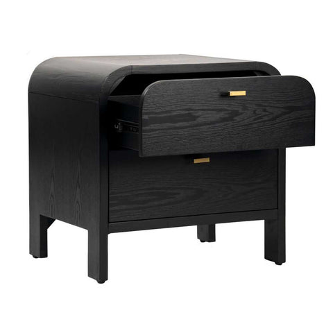 Chisholm 60x60cm Bedside Table - Black