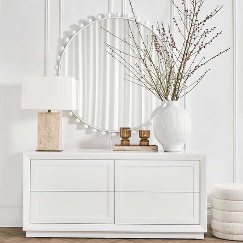 Birchgrove 120x120cm Wall Mirror - White