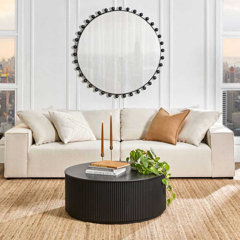 Birchgrove 120x120cm Wall Mirror - Black