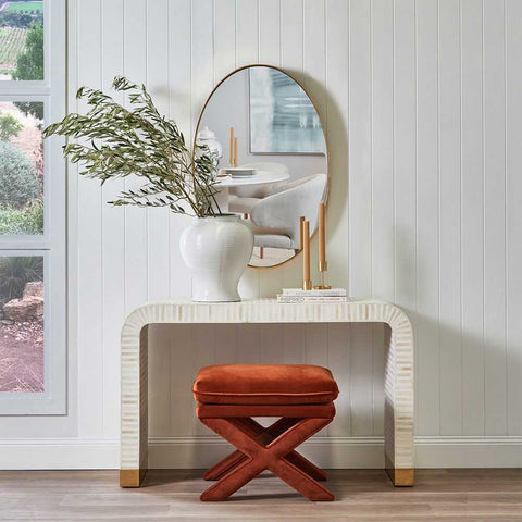 Lucille 61x90.5cm Oval Wall Mirror - Gold Leaf