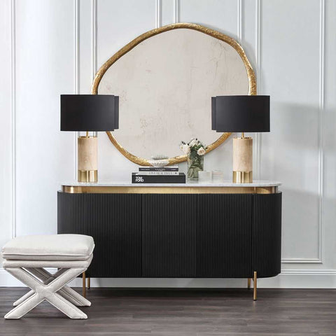 Tasman 118x100cm Wall Mirror - Gold Leaf