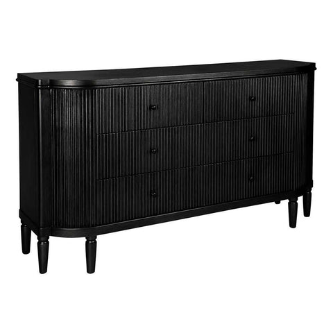 Arielle 160cm 6 Drawer Chest - Black