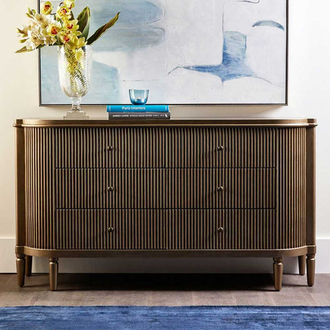 Arielle 160cm 6 Drawer Chest - Antique Gold