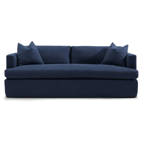 Birkshire 3 Seater Slip Cover Sofa - Navy Linen - OUTLET NSW