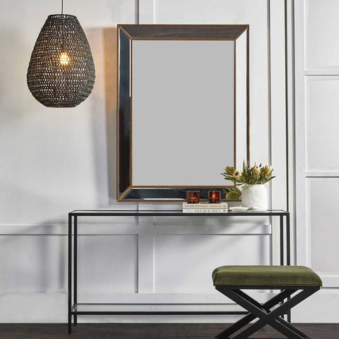 Zeta 90x120cm Wall Mirror - Antique Gold