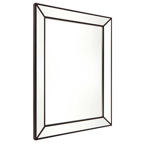 Zeta 90x120cm Wall Mirror - Black