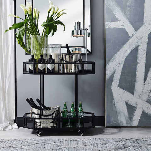 Zeta 90x120cm Wall Mirror - Black