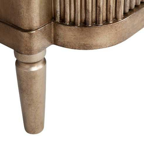 Arielle 60x77cm Bedside Table - Antique Gold