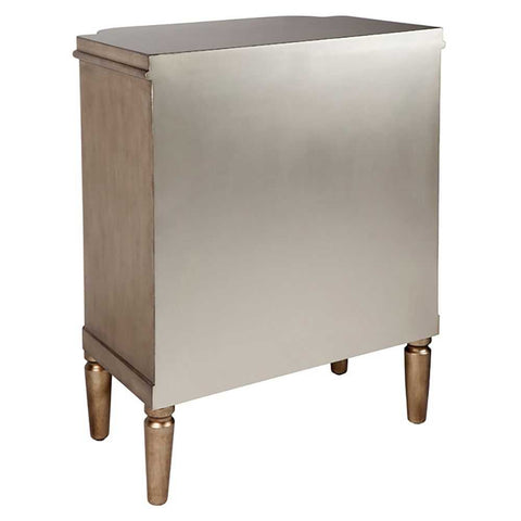 Arielle 60x77cm Bedside Table - Antique Gold