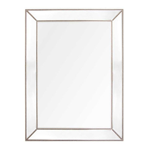 Zeta 90x120cm Wall Mirror - Antique Silver