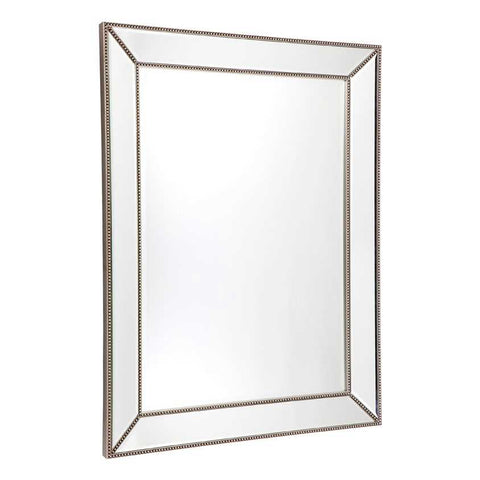 Zeta 90x120cm Wall Mirror - Antique Silver