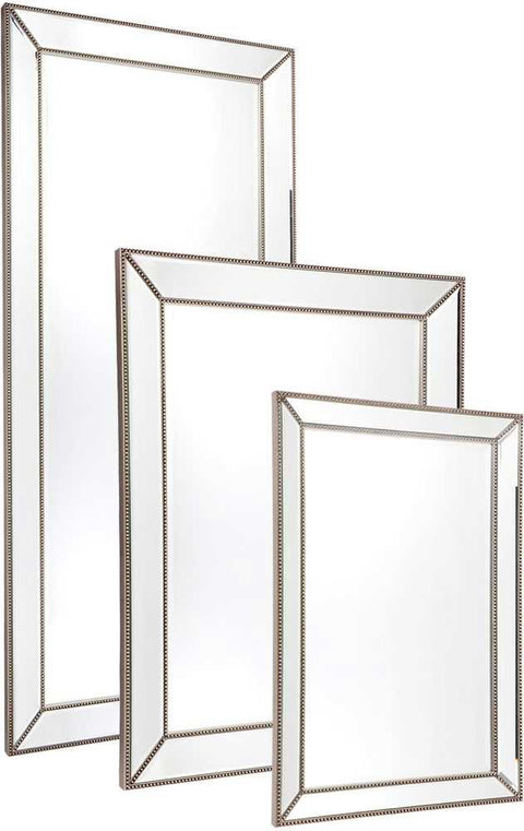 Zeta 90x120cm Wall Mirror - Antique Silver